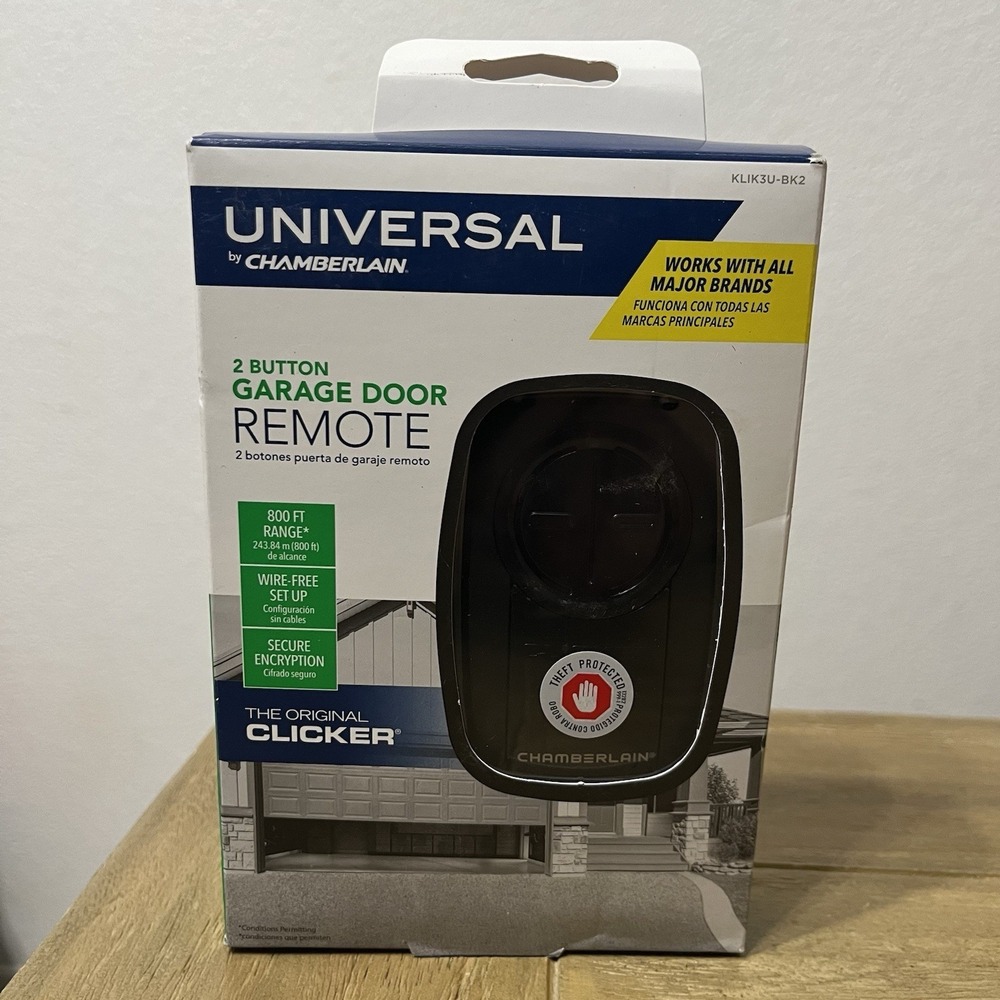 Universal by Chamberlain 2-Button Garage Door Remote KLIK3U-BK2